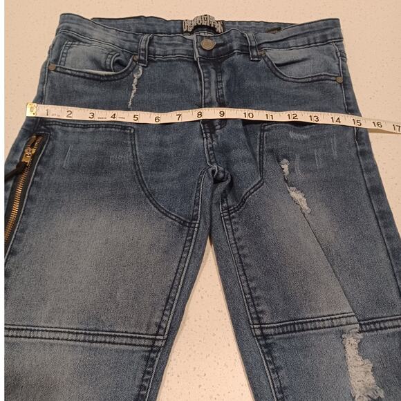 Demolition Blue Jeans Pants Size 14 Women's - Picture 6 of 7